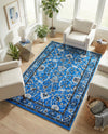 Isfahan Elegance Collection Area Rug - Naghsh-e Jahan (Dark Blue) Rectangle Dark Blue  lifestyle 12