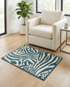 Savannah Escape Collection Area Rug -  Masai Rectangle Navy Blue and Ivory  lifestyle 30