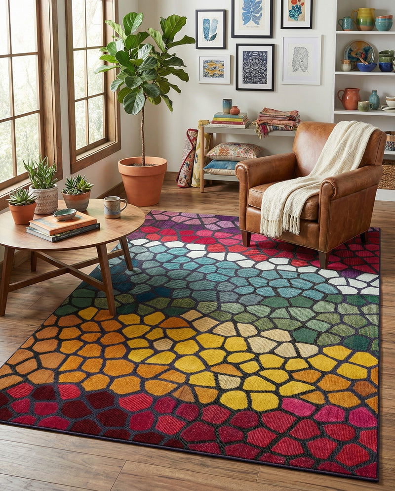 Marrakesh Elegance Collection Area Rug -  Melilla Rectangle Multi  lifestyle 9