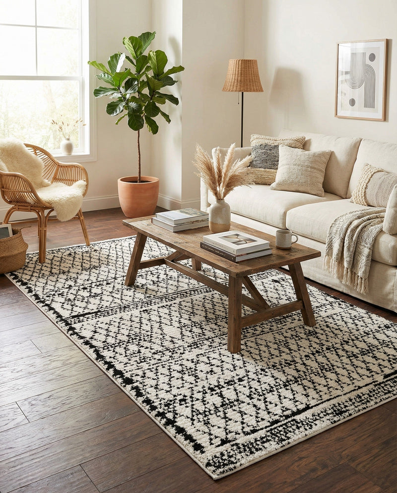 Tangier Treasures Collection Area Rug -  Marrakech Rectangle Ivory  lifestyle 34