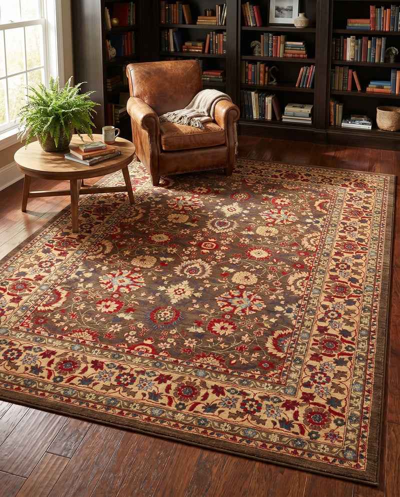Chelsea Elegance Collection Area Rug -  Osterley Rectangle Light Brown  lifestyle 34