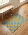 Urban Oasis Rugs Collection Area Rug -  Highrise (Yellow and Aqua) Rectangle Yellow and Aqua  lifestyle 16