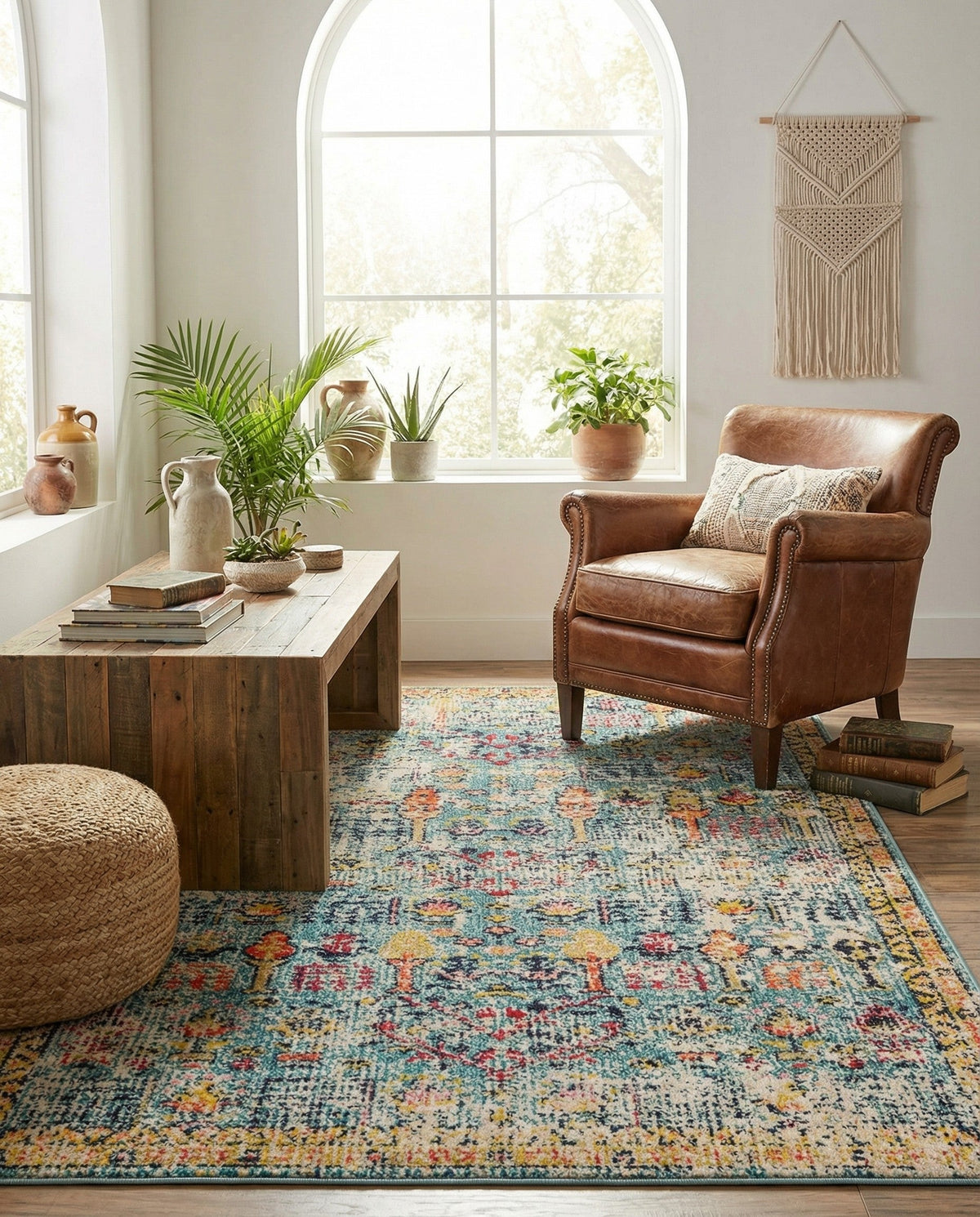 Sierra Collection Area Rug -  Shasta Rectangle Blue  lifestyle 33