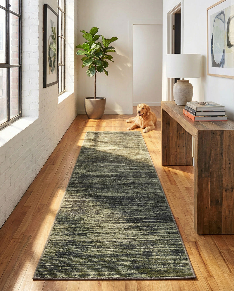 Sahara Essence Collection Area Rug - Oasis (Green) Runner Green  lifestyle 61