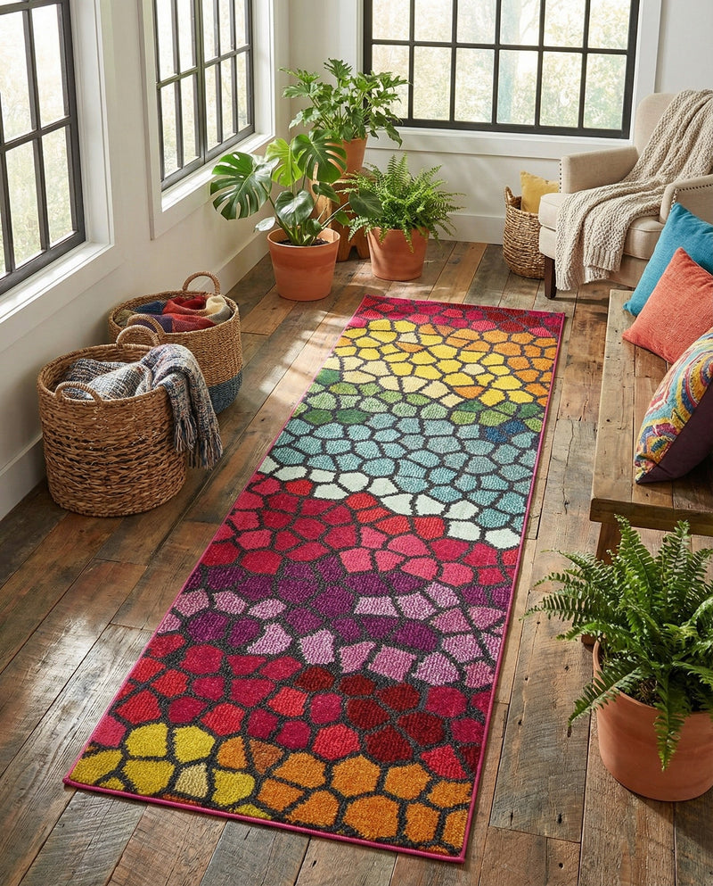 Marrakesh Elegance Collection Area Rug -  Melilla Runner Multi  lifestyle 61