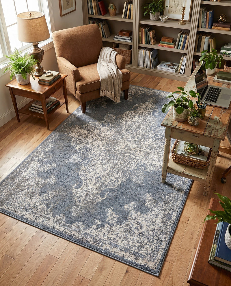 Gobi Sands Collection Area Rug -  Lop Rectangle Gray  lifestyle 9