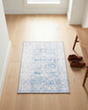 Heritage Elegance Collection Area Rug -  Miramar Rectangle Blue  lifestyle 40
