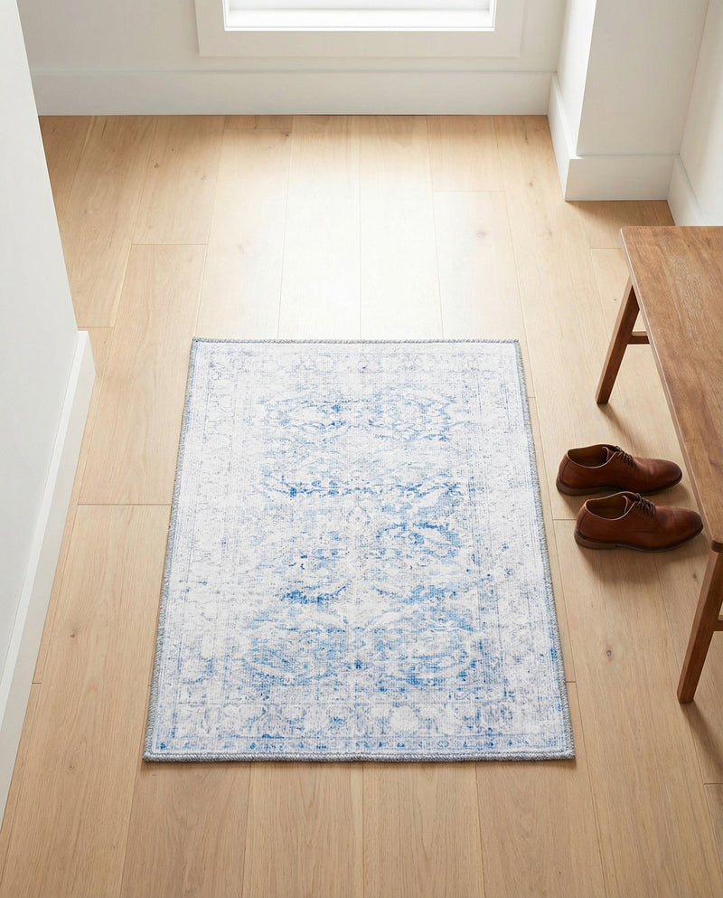 Heritage Elegance Collection Area Rug -  Miramar Rectangle Blue  lifestyle 40