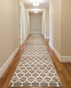 Lattice Gardens Collection Area Rug -  Bloomfield (Light Brown) Runner Light Brown  lifestyle 40
