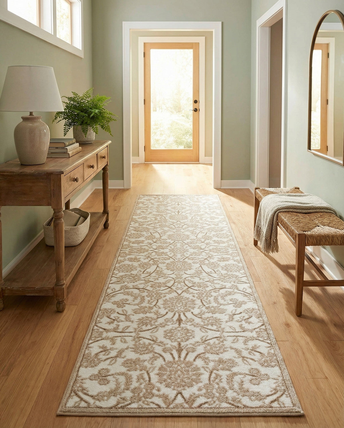 Andes Summit Collection Area Rug -  Chimborazo Runner Snow White  lifestyle 140