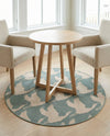 Seaside Haven Rugs Collection Area Rug -  Pelican Round Stone Blue  lifestyle 62
