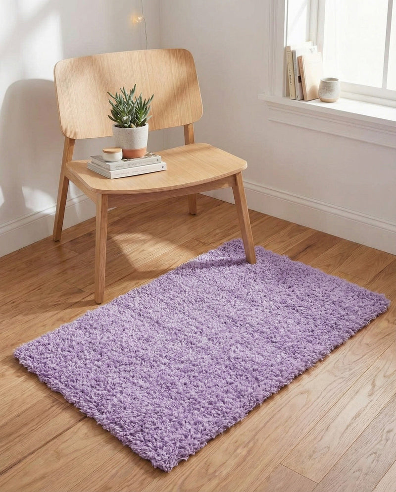 Plush Oasis Collection Area Rug - Serenity (Lilac) Rectangle Lilac  lifestyle 19