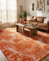 Riviera Elegance Collection Area Rug -  Monaco (Orange) Rectangle Orange  lifestyle 13