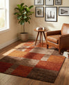 Autumn Meadow Collection Area Rug -  Sycamoreside (Multi) Rectangle Multi  lifestyle 14