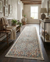Seville Stripes Collection Area Rug -  Malaga (Ivory) Runner Ivory  lifestyle 48