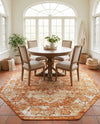Savannah Soiree Collection Area Rug -  Everglade (Rust Red) Octagon Rust Red  lifestyle 57