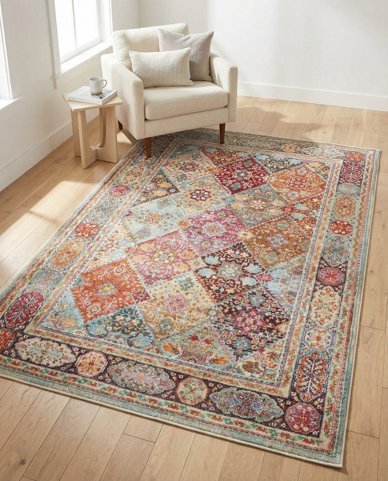 Caribbean Breeze Collection Area Rug -  Grenada Rectangle Multi  lifestyle 27