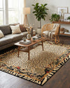 Savannah Sojourn Collection Area Rug -  Moremi Rectangle Cream  lifestyle 23