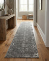 Riviera Elegance Collection Area Rug - Antibes (Dark Gray) Runner Dark Gray  lifestyle 84