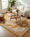Eden Oasis Collection Area Rug -  Tranquility (Yellow) Rectangle Yellow  lifestyle 12