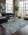 Bloomsbury Elegance Collection Area Rug -  Chelsea Rectangle Blue  lifestyle 60