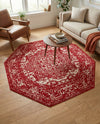 Georgetown Rugs Collection Area Rug - Dupont (Red) Octagon Red  lifestyle 58