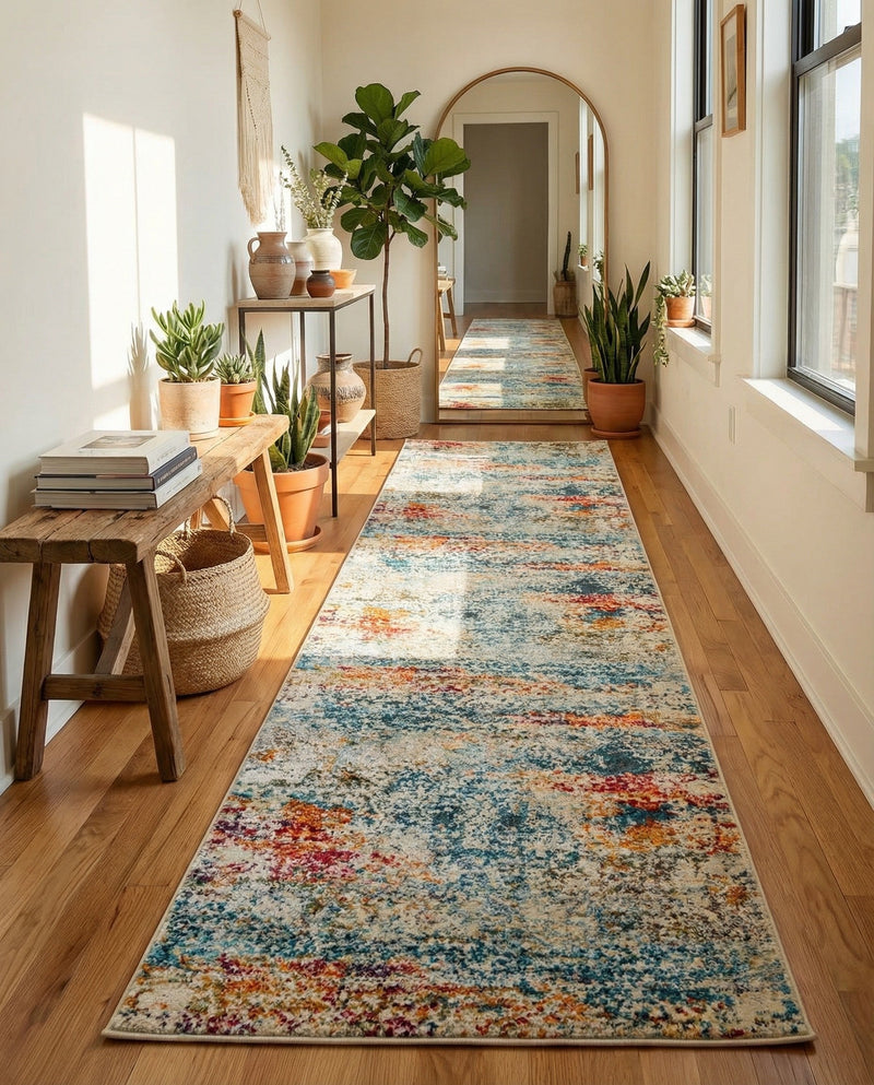 Caribbean Breeze Collection Area Rug -  Isla Runner Cream  lifestyle 43