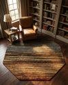 Bistro Lounge Collection Area Rug -  Cortado Octagon Beige  lifestyle 66