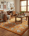 Adriana Terrace Collection Area Rug -  Positano (Orange) Rectangle Orange  lifestyle 17
