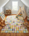 Wonder Tykes Collection Area Rug -  Kaleidoscope Rectangle Multi  lifestyle 8