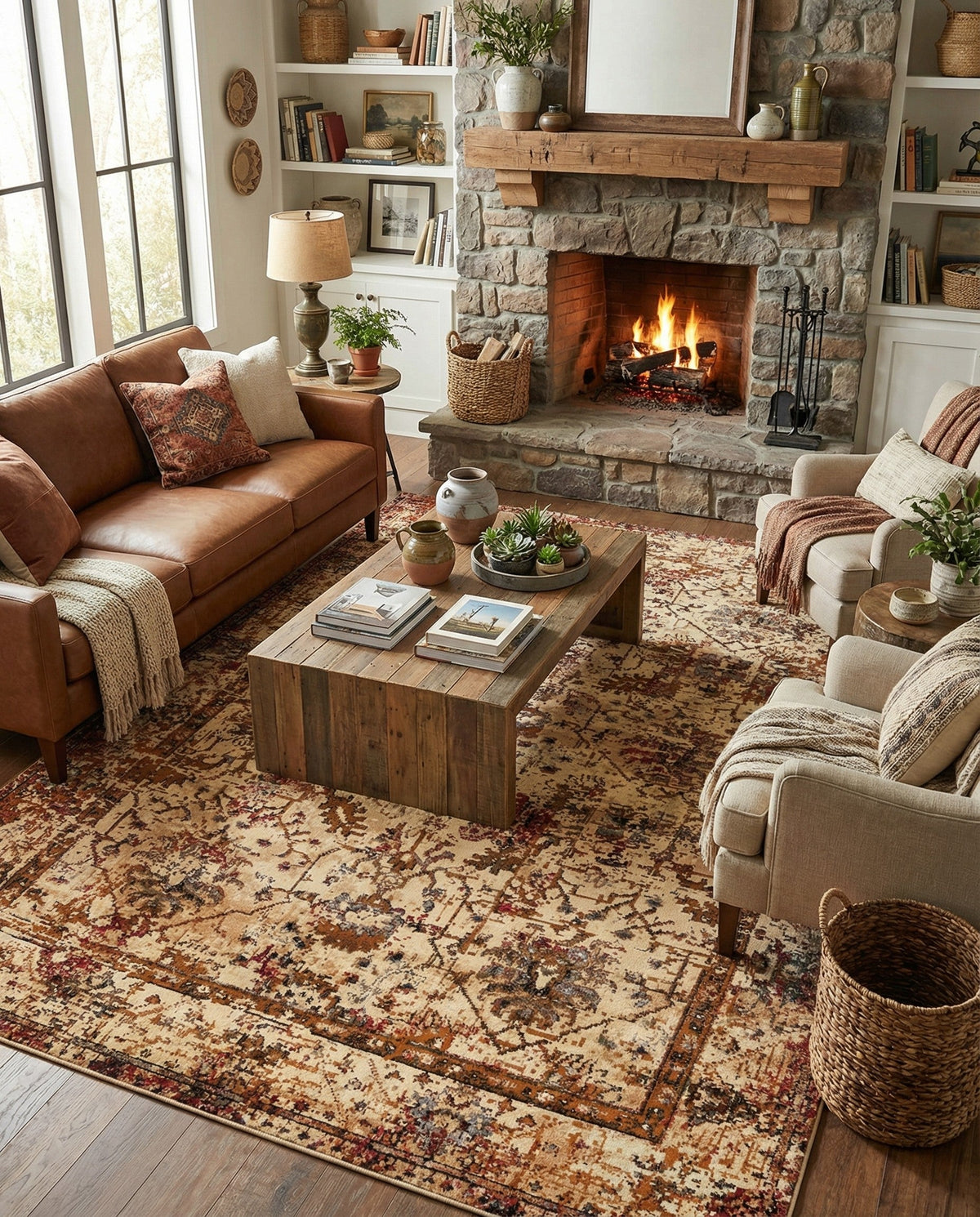 Neptune Elegance Collection Area Rug -  Galatea (Beige Cream) Rectangle Beige Cream  lifestyle 5