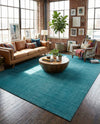 Soho Elegance Collection Area Rug - Chelsea (Turquoise) Rectangle Turquoise  lifestyle 23