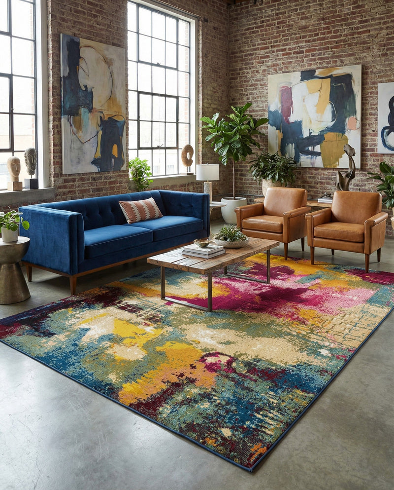 Marrakesh Elegance Collection Area Rug -  Draa Rectangle Multi  lifestyle 19