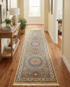 Persian Elegance Collection Area Rug -  Hamedan (Beige) Runner Beige  lifestyle 39