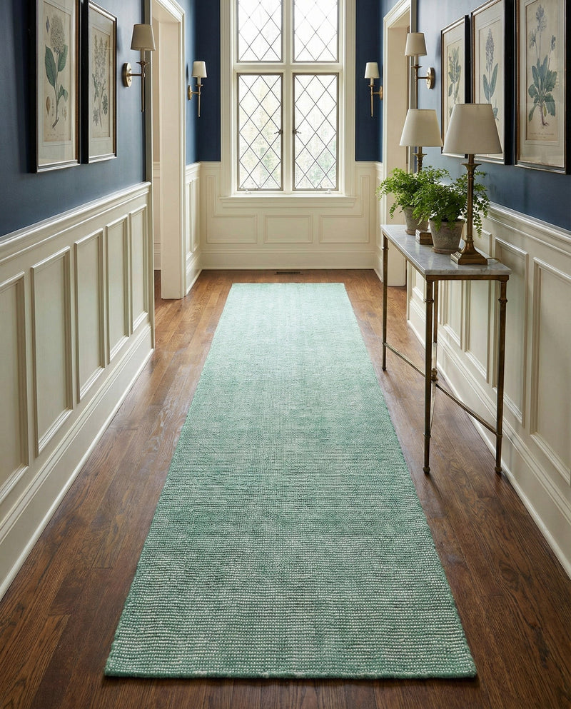 Berkshire Estate Collection Area Rug - Windsor (Green) Runner Green  lifestyle 49