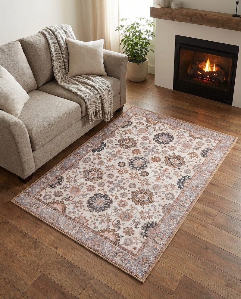 Heritage Elegance Collection Area Rug -  Himeji Rectangle Ivory  lifestyle 18
