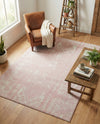 Brighton Stripes Collection Area Rug - Sussex (Pink) Rectangle Pink  lifestyle 18