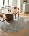 Bloomsbury Elegance Collection Area Rug -  Kensington (Gray) Round Gray  lifestyle 70