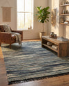 Savannah Jute Collection Area Rug - Nantucket Rectangle Green and Ivory  lifestyle 24