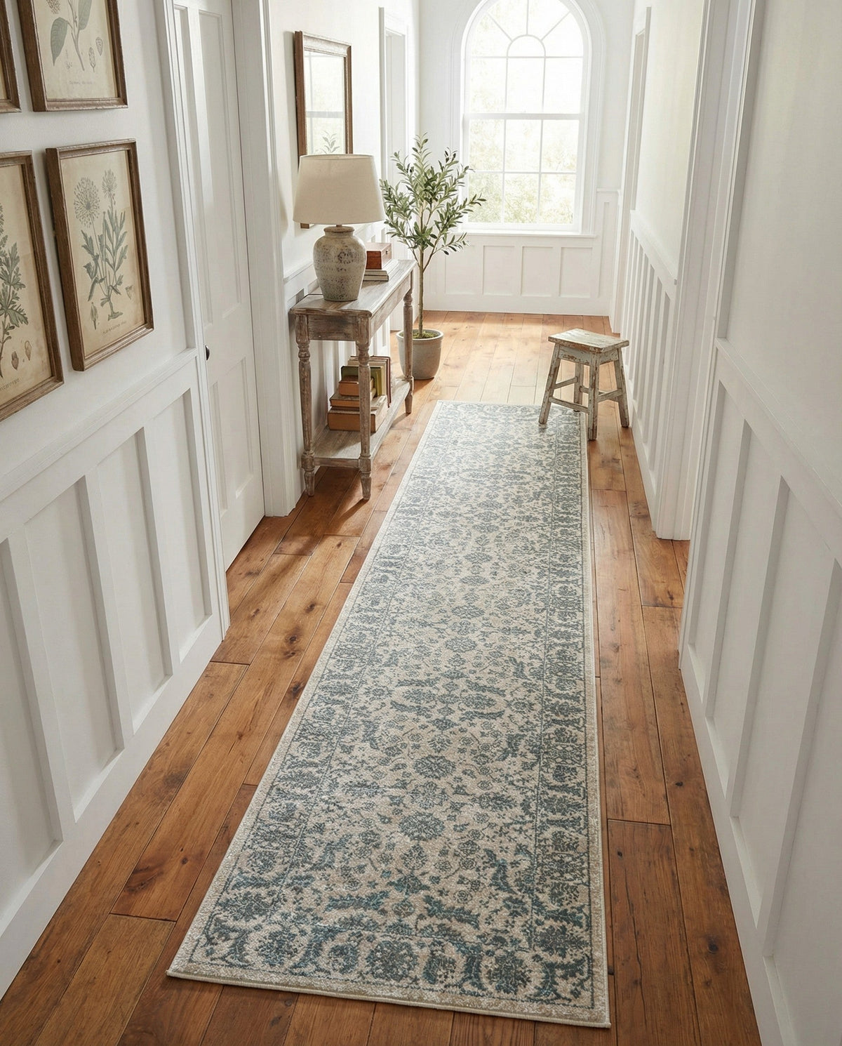 Metro Heights Collection Area Rug -  Astoria Runner Teal  lifestyle 93