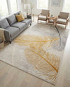 Bloomsbury Elegance Collection Area Rug -  Westminster Rectangle Yellow Gray  lifestyle 9