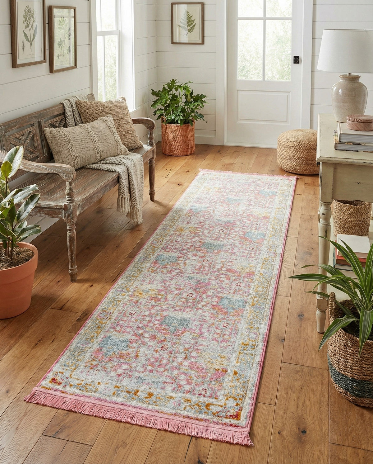 Arcadia Rugs Collection Area Rug -  Olympus Runner Pink  lifestyle 182