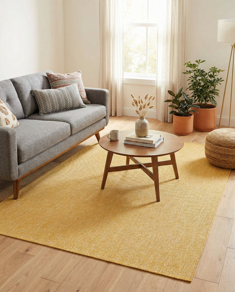 Seaside Serenity Collection Area Rug - Veranda (Corn Harvest Yellow) Rectangle Corn Harvest Yellow  lifestyle 36