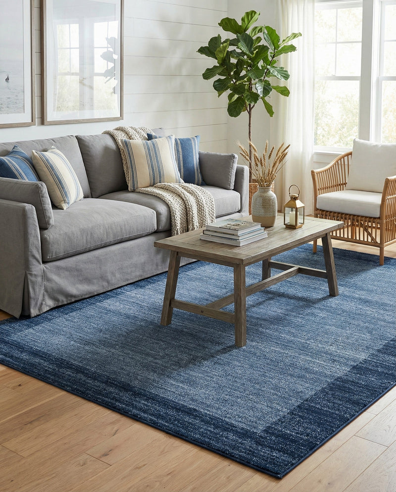 Studio Haven Collection Area Rug -  Conservatory (Navy Blue) Rectangle Navy Blue  lifestyle 12