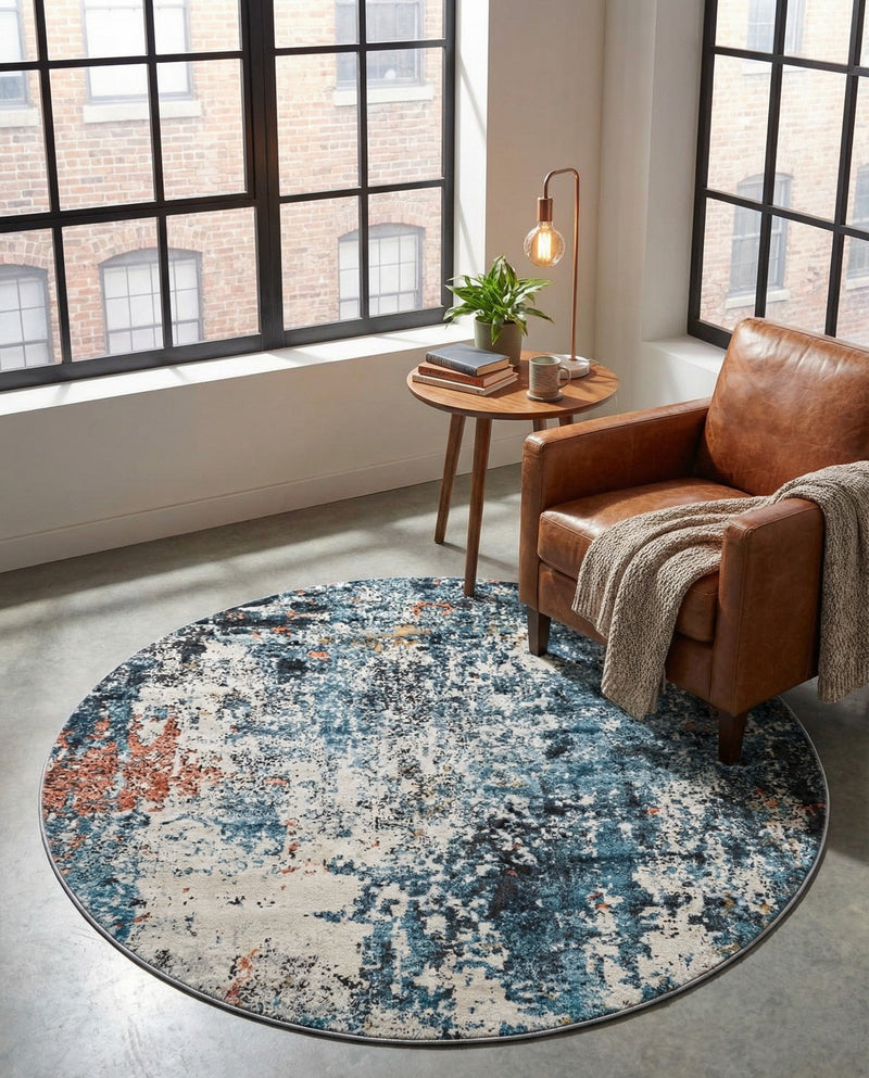 Dresden Elegance Collection Area Rug -  Seiffen Round Multi  lifestyle 51