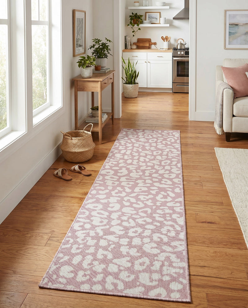 Savannah Escape Collection Area Rug -  Amazon (Pink Ivory) Runner Pink Ivory  lifestyle 46