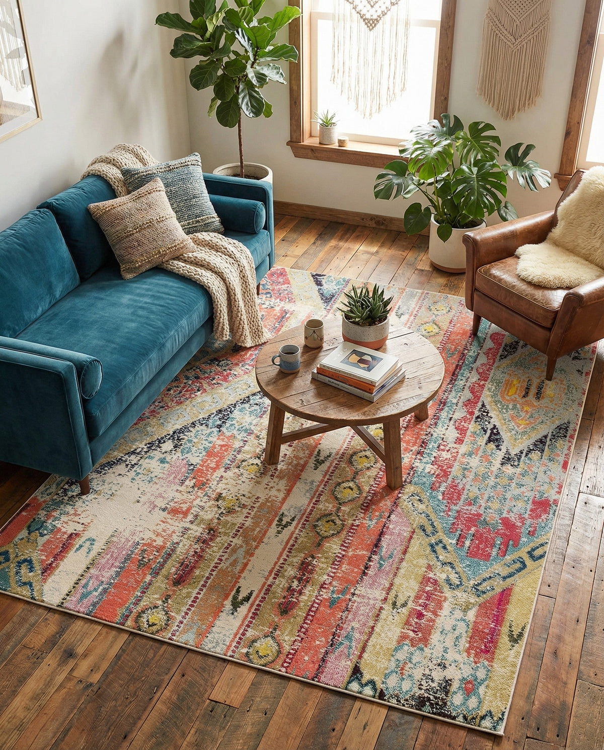 Sedona Vista Collection Area Rug -  Cholla Rectangle Multi  lifestyle 43