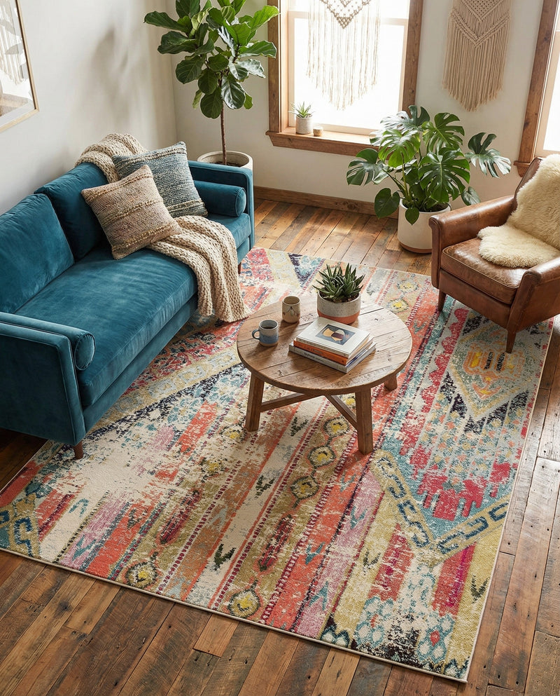 Sedona Vista Collection Area Rug -  Cholla Rectangle Multi  lifestyle 43