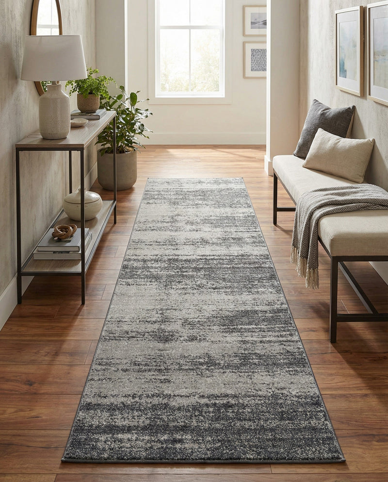 Studio Haven Collection Area Rug -  Gallery (Dark Gray) Runner Dark Gray  lifestyle 78