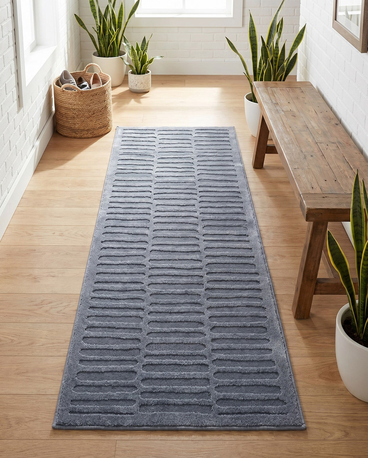 Haven Tapestry Collection Area Rug -  MistyRidge Runner Slate Blue  lifestyle 20